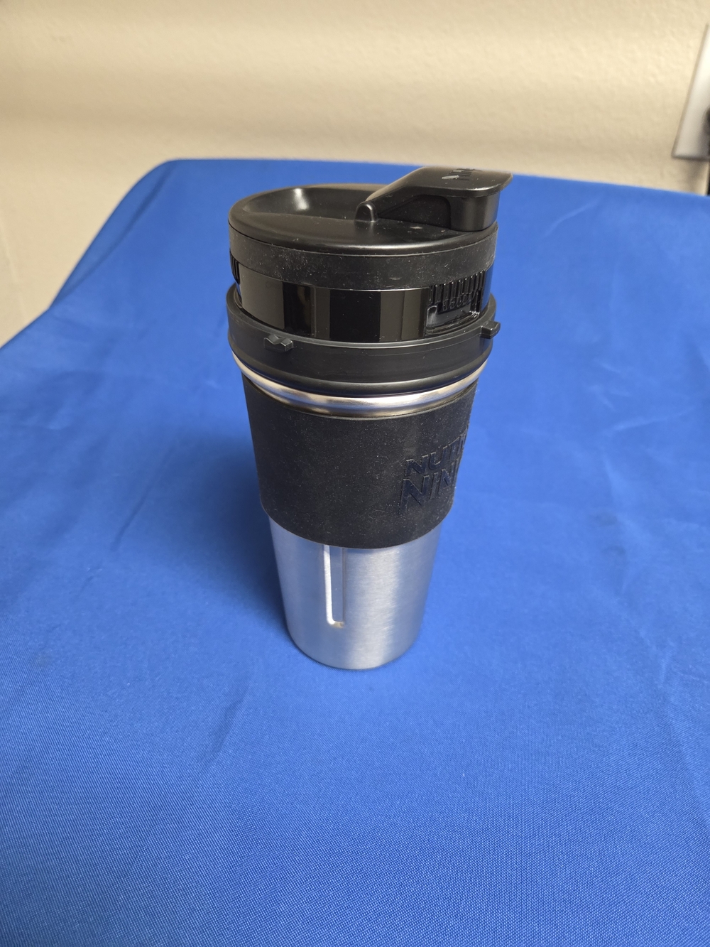 Nutri Ninja 16oz Stainless Steel Blender Portable To Go With Lid Travel Tumbler